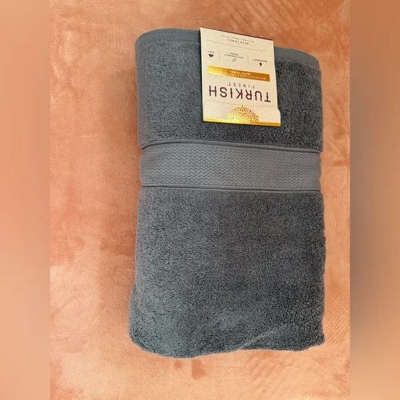 🦋The Turkish Towel Company Bath Towel Lake Blue Soft Absorbent BRAND NEW - Picture 4 of 4